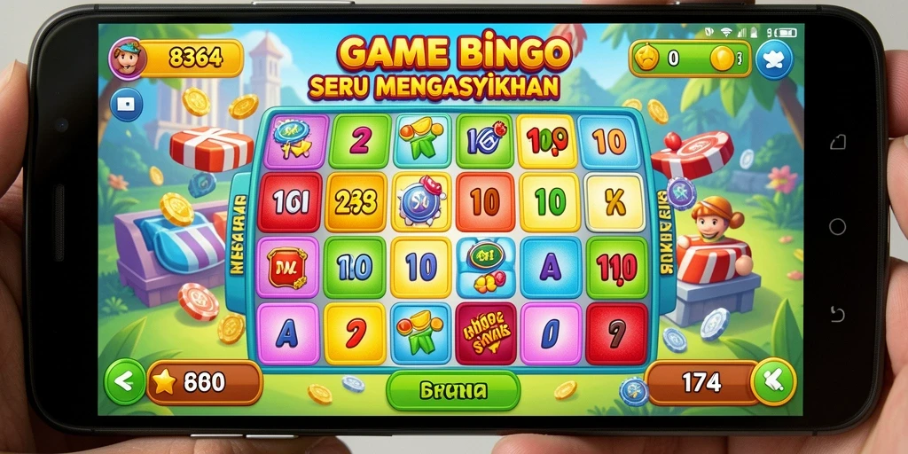 Tampilan gameplay menarik dari aplikasi Bingo 8364.
