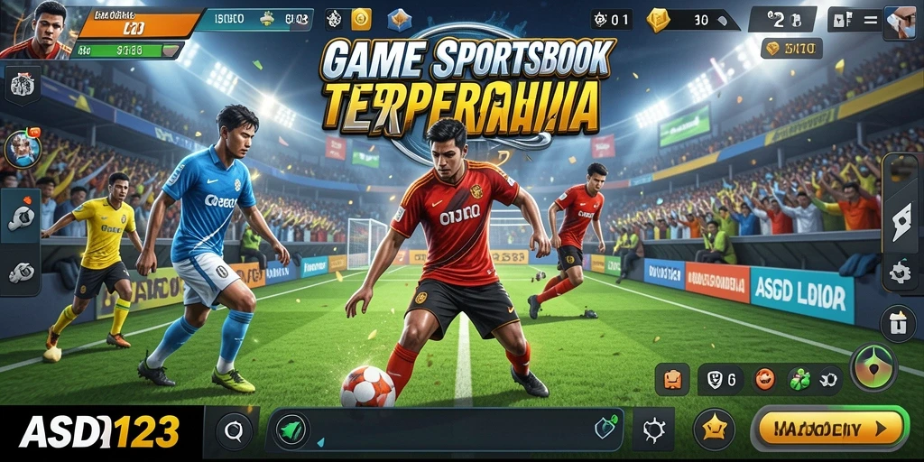 Screenshot menunjukkan tampilan menarik dan fitur taruhan dalam ASD123.