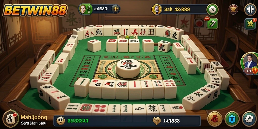 Tampilan gameplay Mahjong yang memikat dan interaktif.