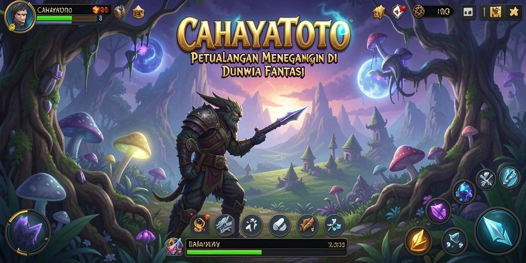 Screenshot utama CAHAYATOTO menampilkan gameplay petualangan yang mendebarkan.