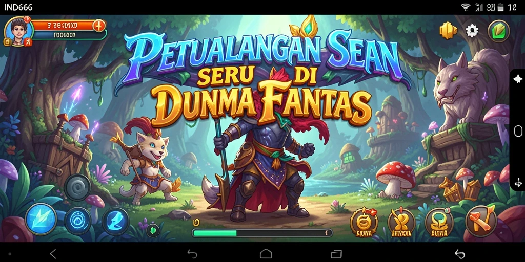 Tampilan gameplay yang mengasyikkan dalam dunia petualangan.