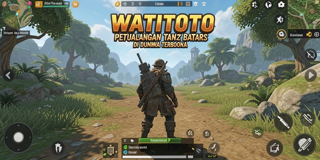 Gameplay WATITOTO yang menampilkan eksplorasi dunia terbuka.